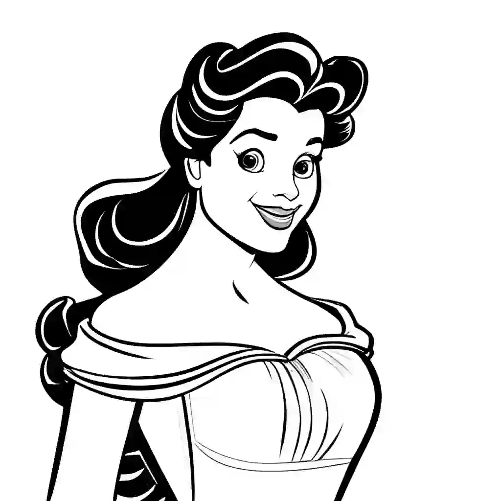 Belle coloring pages